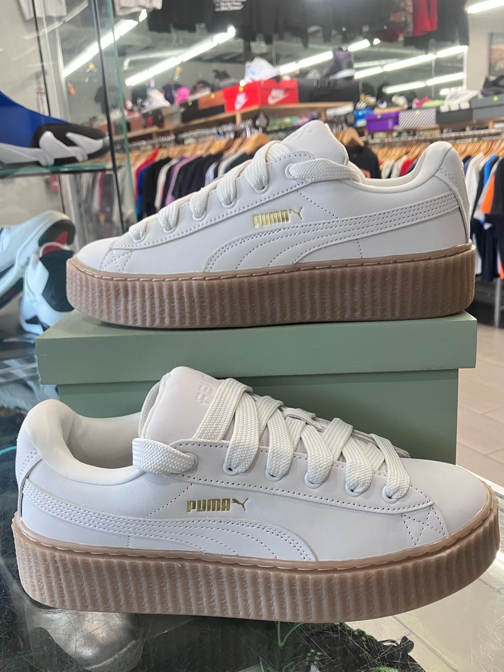 Puma Creeper Phatty Rihanna Fenty Warm White Size 9
